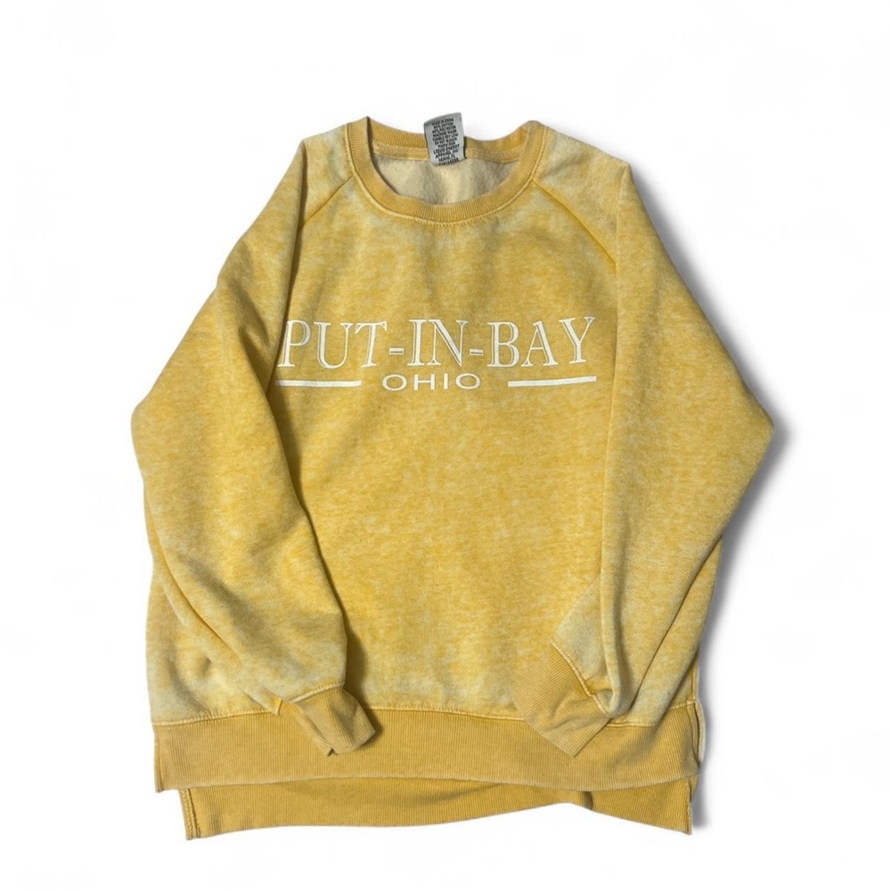 Comfort Colors Yellow Crewneck Sweater #vintage